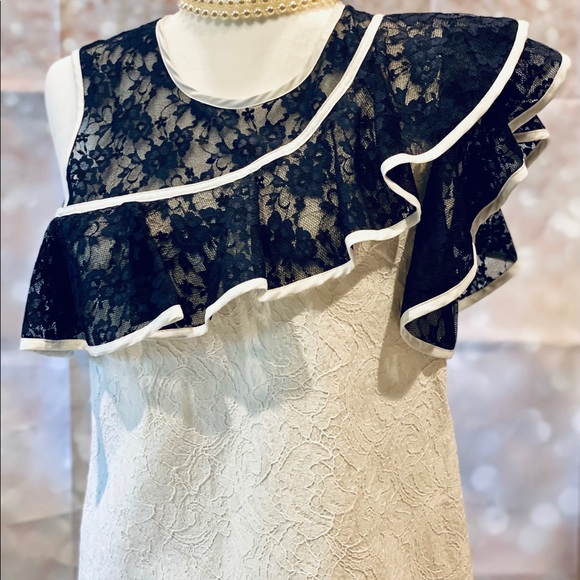 Nha Khan Dress White and Blue - Picture 3 of 5